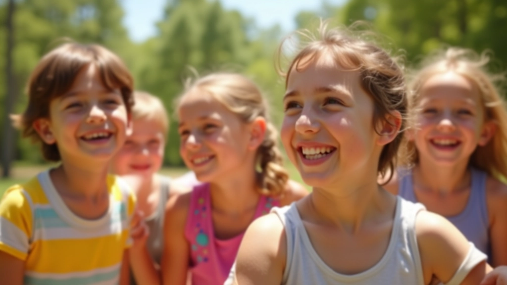 Children at summer camp doing outdoor activities